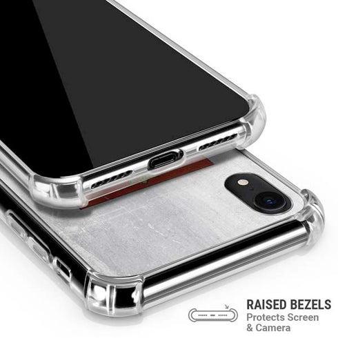 Poland Flag Distressed iPhone XR Clear Case